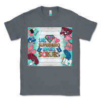Charcoal Heather this superhero wears scrubs tumbler Classic Tee - BundleAndBundleShop