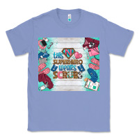 Colony Blue this superhero wears scrubs tumbler Classic Tee - BundleAndBundleShop