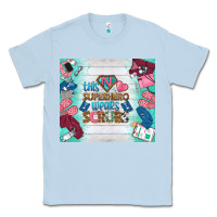 Dusty Blue this superhero wears scrubs tumbler Classic Tee - BundleAndBundleShop