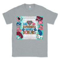 Heather Grey this superhero wears scrubs tumbler Classic Tee - BundleAndBundleShop