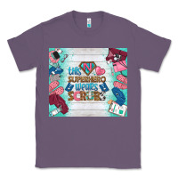 Lavender this superhero wears scrubs tumbler Classic Tee - BundleAndBundleShop