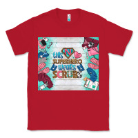 Red this superhero wears scrubs tumbler Classic Tee - BundleAndBundleShop