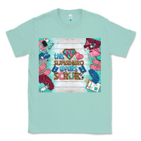 Seafoam this superhero wears scrubs tumbler Classic Tee - BundleAndBundleShop