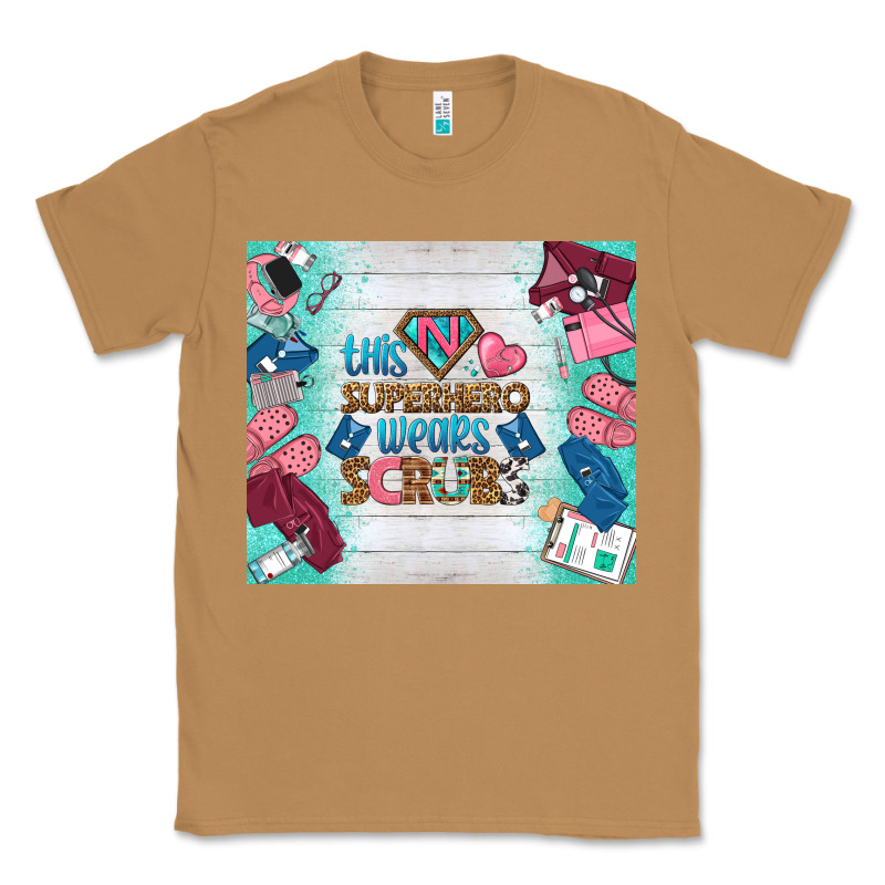 This Superhero Wears Scrubs Tumbler Classic Tee by BundleAndBundleShop | Teevron