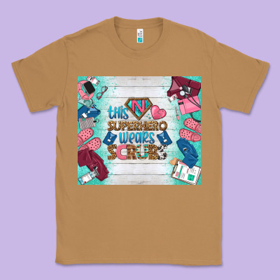 This Superhero Wears Scrubs Tumbler Classic Tee Designed By Bundleandbundleshop