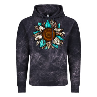 Cloud Black sunflower cowhide Vintage Hoodie - JahusDesignShop
