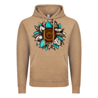 Vintage Coffee sunflower cowhide Vintage Hoodie - JahusDesignShop