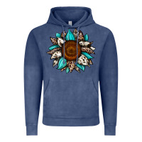 Vintage Denim sunflower cowhide Vintage Hoodie - JahusDesignShop