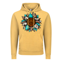 Vintage Mustard sunflower cowhide Vintage Hoodie - JahusDesignShop