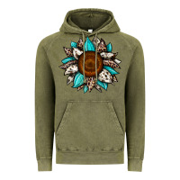 Vintage Olive sunflower cowhide Vintage Hoodie - JahusDesignShop