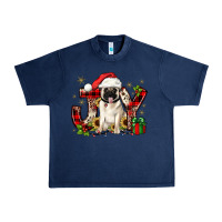 Navy christmas joy pug Urban Heavy Tee - JahusDesignShop