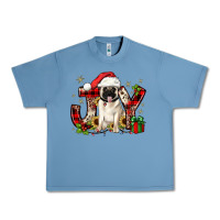 Pebble Blue christmas joy pug Urban Heavy Tee - JahusDesignShop