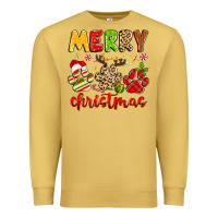 Antique Gold merry christmas paws Premium Sweatshirt - MaliasSmallBusiness
