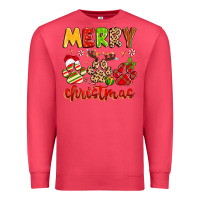 Cardinal merry christmas paws Premium Sweatshirt - MaliasSmallBusiness