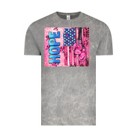 Cloud Rock hope  breast cancer and american flag Vintage Tee - AdoDesignShop
