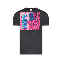 Vintage Black hope  breast cancer and american flag Vintage Tee - AdoDesignShop