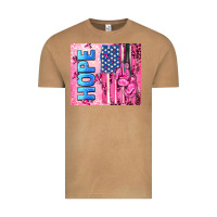 Hope  Breast Cancer And American Flag Vintage Tee | Teevron