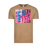 Vintage Coffee hope  breast cancer and american flag Vintage Tee - AdoDesignShop