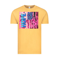 Vintage Mustard hope  breast cancer and american flag Vintage Tee - AdoDesignShop