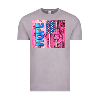 Vintage Zinc hope  breast cancer and american flag Vintage Tee - AdoDesignShop