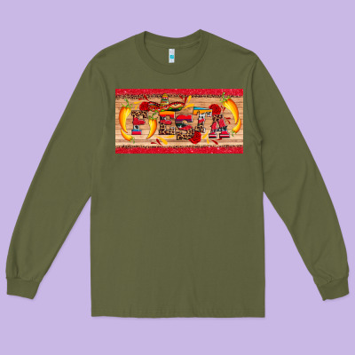 Fiesta  License Plate Template Long Sleeve Tee Designed By Artiststas