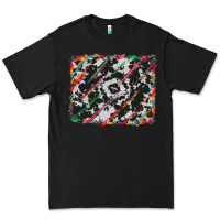 Black cowhide and serape background Premium Tee - RanaPortraitStore