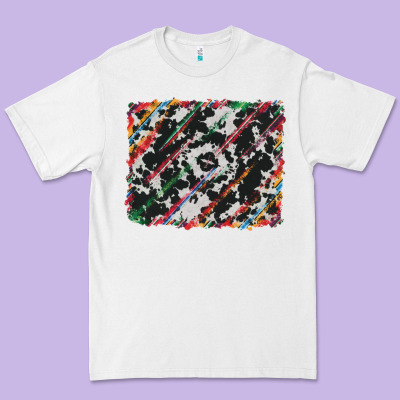 Cowhide And Serape Background Premium Tee Designed By Ranaportraitstore