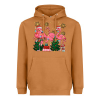 Meerkat christmas flamingos Heavyweight Hoodie - MaliasSmallBusiness