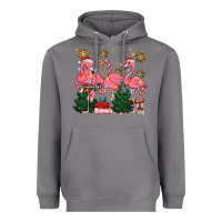 Storm christmas flamingos Heavyweight Hoodie - MaliasSmallBusiness