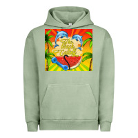 Pigment Oil Green the beach is calling Urban Hoodie - TumblerDesignByShophia
