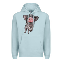 Blue Mist baby pig Premium Hoodie - BarkalooDesign