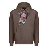 Coffee baby pig Premium Hoodie - BarkalooDesign