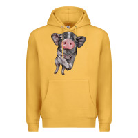 Mustard baby pig Premium Hoodie - BarkalooDesign