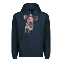 Navy baby pig Premium Hoodie - BarkalooDesign