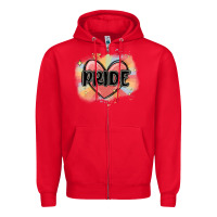 Red pride Zipper Hoodie - MaliasSmallBusiness