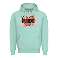 Seafoam pride Zipper Hoodie - MaliasSmallBusiness