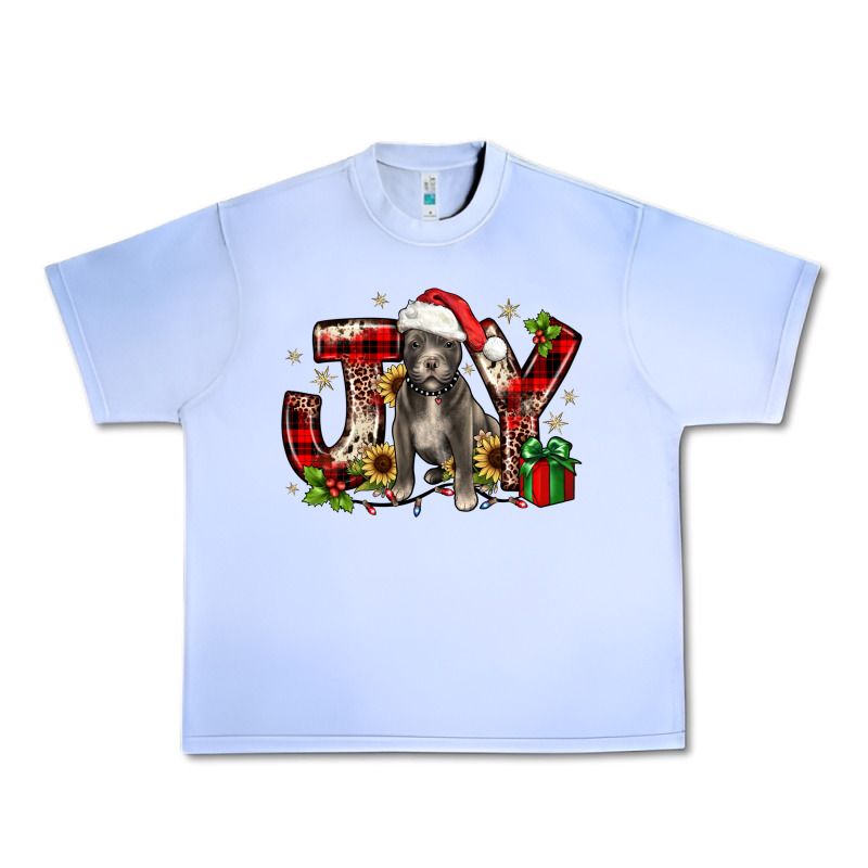 Christmas Joy Pitbull Urban Heavy Tee by JahusDesignShop | Teevron