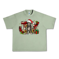 Oil Green Christmas joy pitbull Urban Heavy Tee - JahusDesignShop