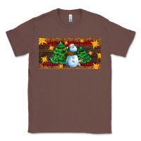 Chestnut christmas tree with snowman Classic Tee - AdoDesignShop
