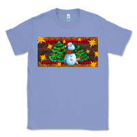 Colony Blue christmas tree with snowman Classic Tee - AdoDesignShop