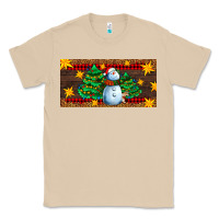 Mushroom christmas tree with snowman Classic Tee - AdoDesignShop