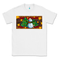 White christmas tree with snowman Classic Tee - AdoDesignShop
