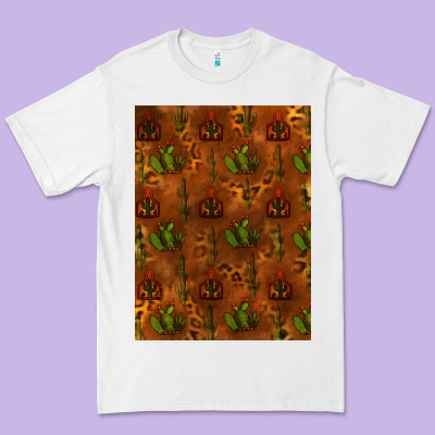 Cactus Background Premium Tee Designed By Ranaportraitstore