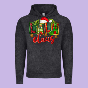 Christmas Lala Claus Vintage Hoodie Designed By Fadigitalartstudio