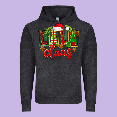 Christmas Lala Claus Vintage Hoodie Designed By Fadigitalartstudio