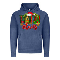 Vintage Denim Christmas lala claus Vintage Hoodie - FaDigitalArtStudio