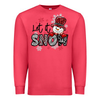 Cardinal let it snow sowman snowflake Premium Sweatshirt - MaliasSmallBusiness