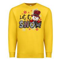 Lemon let it snow sowman snowflake Premium Sweatshirt - MaliasSmallBusiness