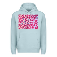 Blue Mist leopard background pink shimmer 3200x2400 Premium Hoodie - AdoDesignShop