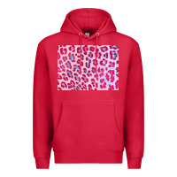Cardinal leopard background pink shimmer 3200x2400 Premium Hoodie - AdoDesignShop